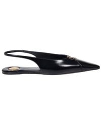 Saint Laurent - Babylone Slingback Flats - Lyst