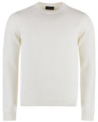 Roberto Collina - Long-sleeved Crewneck Knitted Jumper - Lyst