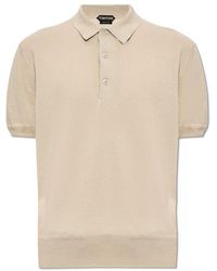 Tom Ford - Short-sleeved Straight-hem Polo Shirt - Lyst