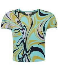 Emilio Pucci - S.s. Top - Viscosa - Lyst