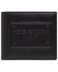Dolce & Gabbana - Bi-fold Wallet With Embossed Logo - Lyst