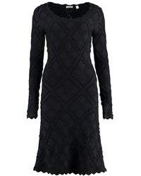 Burberry - Scalloped Detail Dress - Lyst