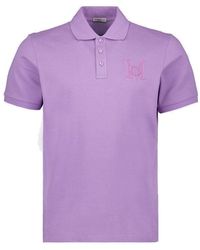 Moncler - Monogram Embroidered Polo Shirt - Lyst