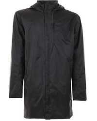 Rains - Long-sleeved Drawstring Hooded Coat - Lyst