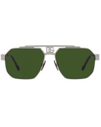 Dolce & Gabbana - Pilot Frame Sunglasses - Lyst