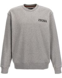 Zegna - Logo Sweatshirt - Lyst
