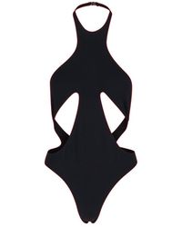 Mugler - Cut-out One-piece Halterneck Swimsuit - Lyst