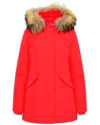 Woolrich - Red Cotton Artic Parka - Lyst