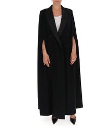 Max Mara Riva Cady Cape - Black