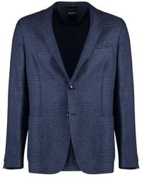 Zegna - Single Breasted Tailored Blazer - Lyst