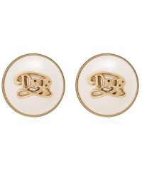 DSquared² - Logo Plaque Clip-on Earrings - Lyst