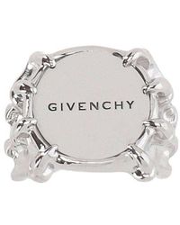 Givenchy - Logo-engraved Polished Ring - Lyst