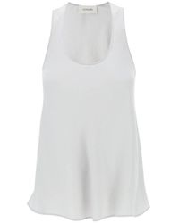 Lemaire - Sleeveless Top With Diagonal - Lyst