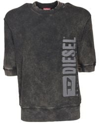 DIESEL - S-coolwafy-n1 Half-sleeve Sweatshirt - Lyst
