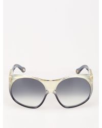 Chloé Round Oversize Sunglasses - Grey