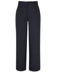 Acne Studios - Logo-patch Straight-leg Chino Trousers - Lyst