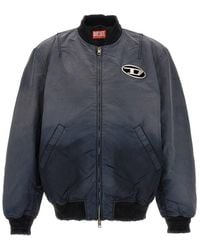 DIESEL - Oversize Fit Bomber Jacket - Lyst