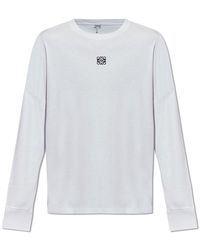 Loewe - Ribbed T-shirt With Logo, - Lyst