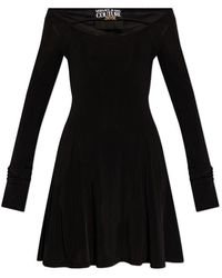 Versace - Off-shoulder Mini Dress - Lyst