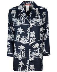 Max Mara - Camicia Dionigi Blu - Lyst