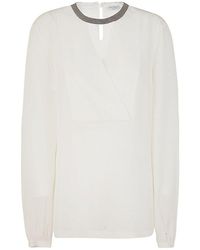 Brunello Cucinelli Tops for Women | Online Sale up to 84% off | Lyst