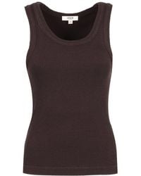 Agolde - Sleeveless Ribbed Tank Top - Lyst
