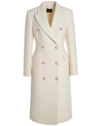 Blumarine - Double-breasted Buttoned Coat - Lyst