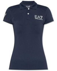 EA7 - Polo Shirt With Logo - Lyst