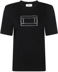 Elisabetta Franchi - Cotton T-Shirt - Lyst