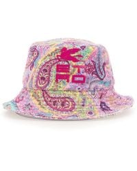 Etro - Bucket Hat With Logo Embossing - Lyst