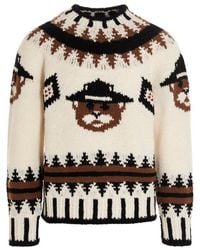 DSquared² - Teddy Bear Intarsia Knitted Jumper - Lyst