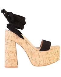 Gianvito Rossi - Platform Ankle Strapped Sandals - Lyst