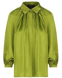 Max Mara - Bow Detailed Long-sleeved Blouse - Lyst