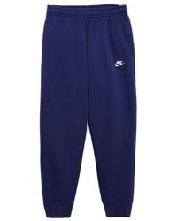 Nike Logo Embroidered Track Pants - Blue