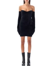 Off-White c/o Virgil Abloh - Fuzzy Gloves Mini Dress - Lyst