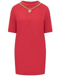 Moschino - Chain And Heart Dress - Lyst