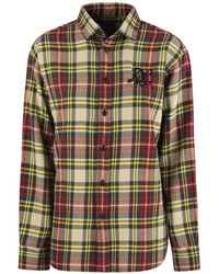 Polo Ralph Lauren - Plaid Shirt With Beaded Logo - Lyst