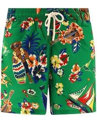 Polo Ralph Lauren - Tropical Bear Swim Shorts - Lyst