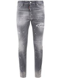 DSquared² - Distressed Mid-rise Jeans - Lyst