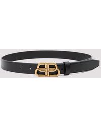 Balenciaga Bb Buckle Belt - Black