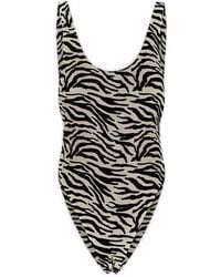 Reina Olga - Zebra Print One-piece Swimsuit - Lyst