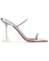AMINA MUADDI - Gilda Embellished Open-toe Sandals - Lyst