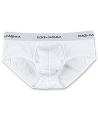 Dolce & Gabbana - Brando Briefs In Ribbed Cotton - Lyst
