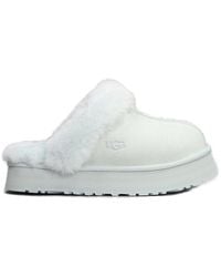 UGG - Disquette Shearling Platform Slip-on Slippers - Lyst
