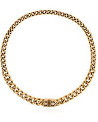 Balenciaga - Brass Necklace 'monaco', - Lyst