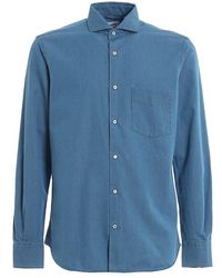 Aspesi Classic Denim Shirt - Blue