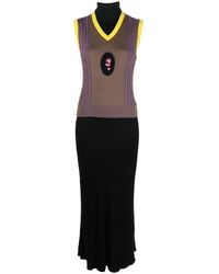 Cormio - Colour-block Sleevless Mid Dress - Lyst