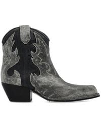 Vic Matié - Western Stitch Ankle Boots - Lyst