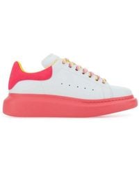 Alexander McQueen - Round Toe Lace-up Sneakers - Lyst