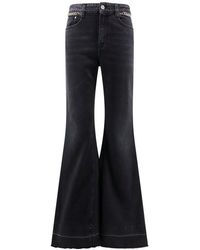 Stella McCartney - Chain Embellished Flared Jeans - Lyst